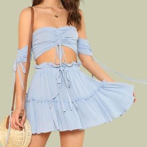 Blue two piece